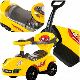    RIDE ON PUSHER WALKER 3în1 MAȘINĂ CU claxon MAȘINĂ MARE CADOU