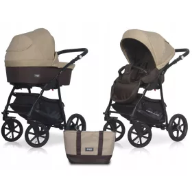    BELLA Riko Basic 2 în 1 cărucior copii SET ROȚI UMFLATE SACĂ CĂLUZĂ
