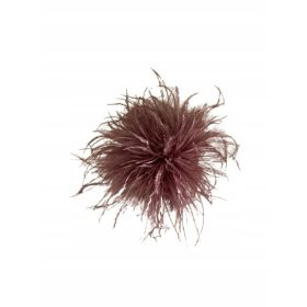  Brosa cu pene de marabu de ciocolata