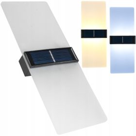    Aplică de grădină Decorya alb, negru, sursă LED integrată de 1 W