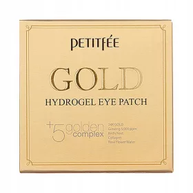    Petitfee Gold Hydrogel Eye Patch Plasturi hidrogel pentru ochi 60 buc