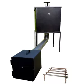    GARDEN SMOKEHOUSE STEEL METAL CASA 50x50x50 + GRATA IN SEMIN
