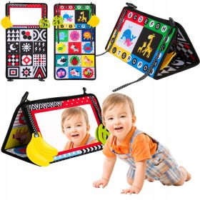    JUCĂRIE EDUCAȚIONALĂ SENZORIALĂ PLIABĂ CU OGLINDĂ PENTRU COPII ȘI BEBEȘI