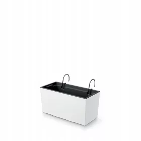    Ghiveci de flori Prosperplast 39,5 cm x 18,5 x 19,5 cm diametru 39,5 cm plastic alb