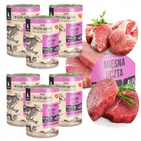   Wiejska Zagroda hrana umeda pentru catelusi pentru hrana cu carne 400 g