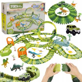    MEGA PISTA DE CURSE PARCUL DINOZURILOR PISTA MAGICĂ AUTO 324 elemente