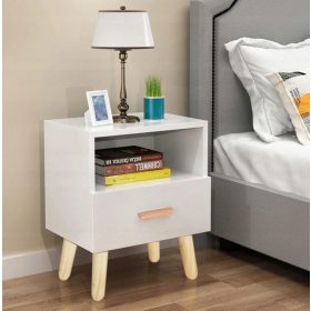  ModernHome WYJ-258 noptiera 30x40x38 cm alb