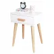  ModernHome Masuta de cafea dreptunghiulara scandinava 46 x 36 x 58cm alb