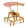  SET DE GRADINA PENTRU COPII: MASA + 2x BANCĂ + Baldachin DE LEMN