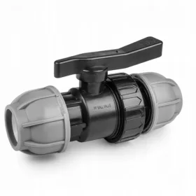    Supapă cu bilă înșurubată PE, conductă de furtun pentru linie de picurare de irigare, diametru 40 mm