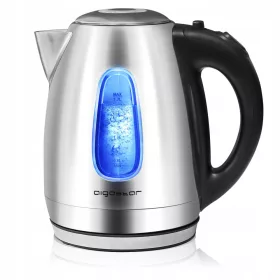    Fierbător electric Aigostar Queen 2200 W 1,7 l argintiu/gri