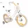  Bicicletă Sun Baby Heart 16" alb, auriu