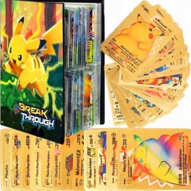  Cărți GOLD Pokemon + ALBUM DE CARTE GRATUIT