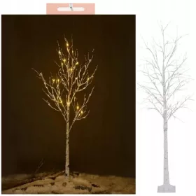  Mesteacan decorativ 48 LED cald 120 cm