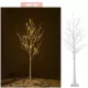  Mesteacan decorativ 48 LED cald 120 cm