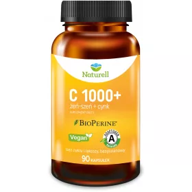   Supliment NATURELL C 1000+ cu BioPerine®, 90 capsule, pentru imunitate și vitalitate