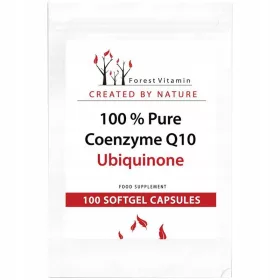   FOREST VITAMIN Coenzima Q10 Ubiquinone 100% Pură, 100 Capsule - Vitalitate și Sănătate