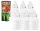 Set 6 lumânări LED albe cu efect de flacără și baterii R14 incluse