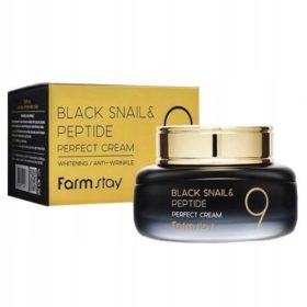   Farmstay Black Snail & Peptide9 crema de fata anti-imbatranire zi si noapte 55 ml