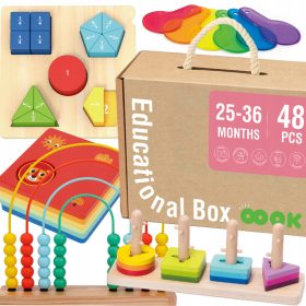  Cutie educationala pentru copii Tooky Toy 6in1 48 buc.