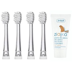    4 x vârfuri de înlocuire sterile pentru Neno Denti 18-36 + pasta de dinți Ziajka