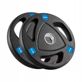    Set de greutăți olimpice din fontă 2x10kg 20kg 51mm plăci rebele
