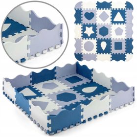  Covoraș de spumă puzzle Jolly 3x3 Shapes - Albastru