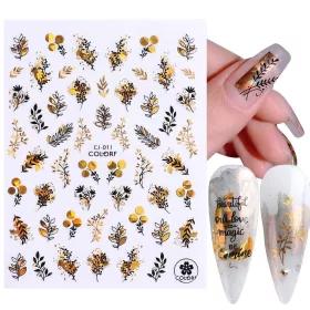  AUTOCOLENTE DE UNGHIE AUR PENTRU MANICURA HIBRIDĂ