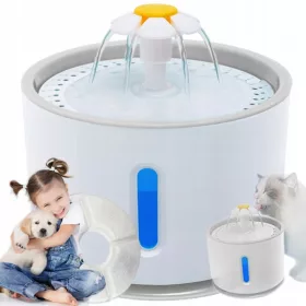    FOUNTAIN WATER FOUNTAIN VASO AUTOMAT PENTRU CÂINE ANIMALE PISIC 2.4L