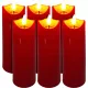 Lumânări LED pentru Lumânare, 15 cm, Rosu, Rezistente la Apă și Eco-friendly
