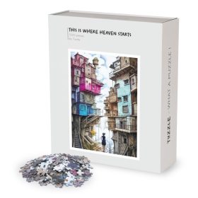    Puzzle Tuzzle AI & I 1000 piese Puzzle - Tuzzle - Unde începe cerul 1000 piese T1000-CIT