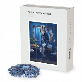    Puzzle Tuzzle AI & I 1000 piese Puzzle - Tuzzle - Zebra care a inteles 1000 piese T1000-ZEB