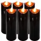 Lumânări LED Rezistente la Apă pentru Znicz sau Decor Acasă, 15 cm - Negru