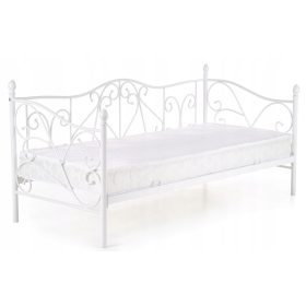  Pat de o persoană Halmar Sumatra metalic 90x200 alb