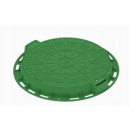    Capacul este acoperit cu o țeavă VERDE cu diametrul de 600 mm