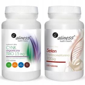   Set Complet pentru Fortificarea Sănătății: Zinc Organic Trio 15 mg și Seleniu 200 mcg - 100 Tablete fiecare