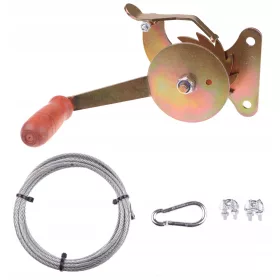    MULINETĂ CU CABLU DE OȚEL SET 3m KIT GRIL MANnivelă TREPIED GRIL