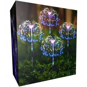  LAMPĂ LED SOLAR copac artificii păpădie 4 buc