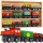  Set locomotiva tren + vagoane magnet din lemn pentru copii