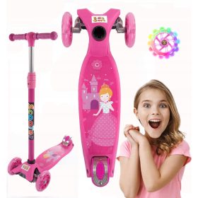  Trotineta cu trei roti TOBBI-TOYS TJ 701 A-PINK Roz