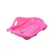  Sanie din plastic pentru copii, scoica cu manere, roz, 80 x 60 x 17 cm