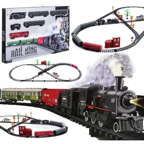  TREN ELECTRIC CENA MARE LOCOMOTIVA AUR fum