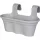  Ghiveci Goliat 26,5 cm x 42,5 x 26,5 cm plastic nuante de gri si argintiu