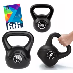    KETTLEBELL Kettlebell Minge de 6 KG KETTLE Gantera Gantera FITNESS ABS PENTRU EXERCIȚII