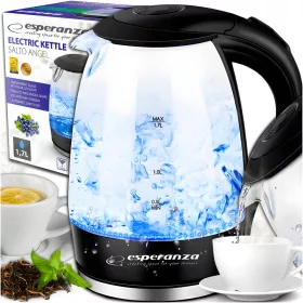    Fierbător electric Esperanza Salto Angel 2200 W 1,7 l negru