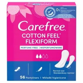  Carefree Cotton Flexiform Unscented chiloți 56 buc