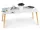  Masuta de cafea ModernHome Mese de living dreptunghiulare 103 x 53 x 42cm alb