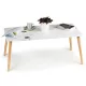  Masuta de cafea ModernHome Mese de living dreptunghiulare 103 x 53 x 42cm alb