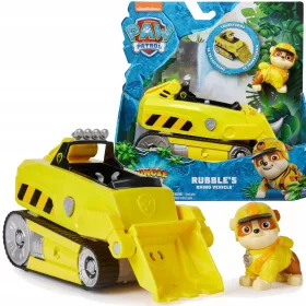  SET JUNGLA PAW PATROL VEHICULUL RUBBLE + FIGURA