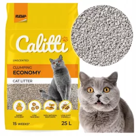  Litier pentru pisici CALITTI Economy Bentonite 25L